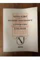 Annuaire de la société historique et littéraire de Colmar 1971