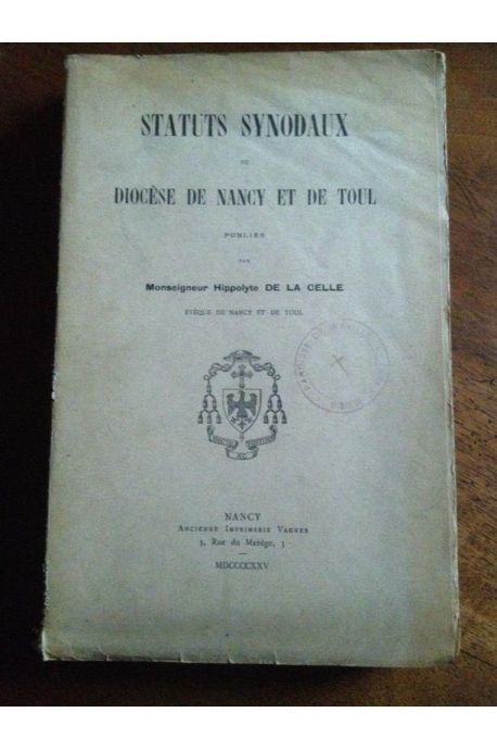 Statuts synodaux du diocèse de Nancy et de Toul