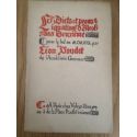 Les dicts et pronostiquations d'Alcofribas Deuxième pour le bel an 1922