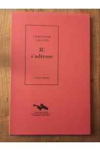 JE s'adresse : Pour une voix