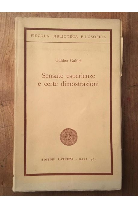 Sensate esperienze e certe dimostrazioni. Antologia