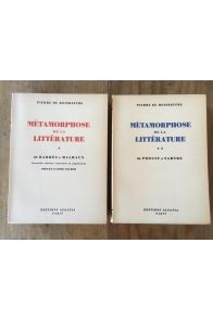 Métamorphose de la littérature (2 volumes)