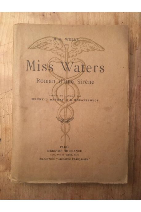 Miss Waters, roman d'une sirène