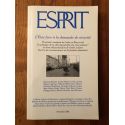 Revue Esprit Décembre 2002, l'Etat face à la demande de sécurité