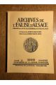 Archives de l'Eglise d'Alsace 1960