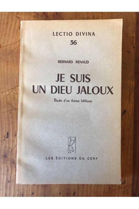 Je suis un Dieu jaloux, Etude d'un thème biblique