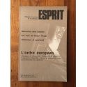 Revue Esprit Février 1983 L'ordre Européen