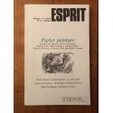 Revue Esprit Février 1986 Parler peinture