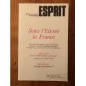 Revue Esprit Mars 1986 Sous l'Elysée la France