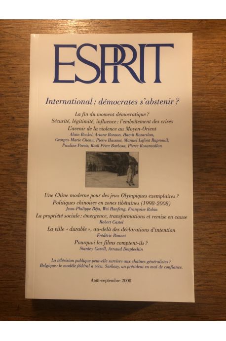 Revue Esprit Août-septembre, International : démocrates s'abstenir ?