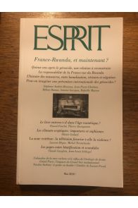 Revue Esprit Mai 2010, France-Rwanda, et maintenant ?