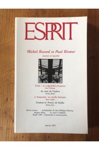 Revue Esprit Janvier 1991 Michel Rocard et Paul Ricoeur