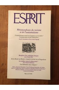 Revue Esprit Mars-Avril 1993 Métamorphoses du racisme et de l'antisémitisme