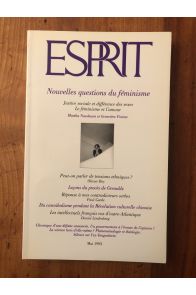 Revue Esprit Mai 1993 Nouvelles questions du féminisme