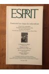 Revue Esprit Décembre 1992 L'universel au risque du culturalisme