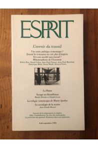 Revue Esprit Août-septembre 1995 L'avenir du travail