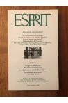 Revue Esprit Août-septembre 1995 L'avenir du travail