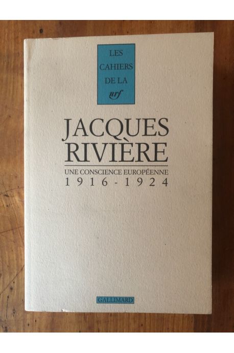 Une conscience européenne: (1916-1924)