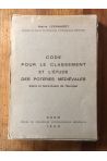 Code pour le classement et l'étude des poteries médiévales (Nord et Nord-Ouest de l'Europe)