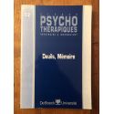 Etudes psychothérapiques 12, Deuils, Mémoire