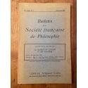 Bulletin de la Société française de Philosophie Avril-Juin 1973