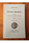 Revue des études grecques Juillet-Décembre 2009, Tome 122