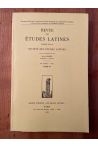 Revue des études latines 1991 Tome 69