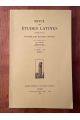 Revue des études latines 1999 Tome 77