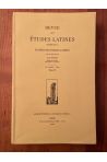 Revue des études latines 2001 Tome 79