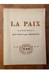 La Paix, Transposition moderne de Jean Vilar d'après Aristophane