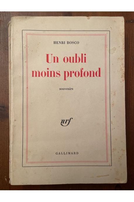 Un oubli moins profond