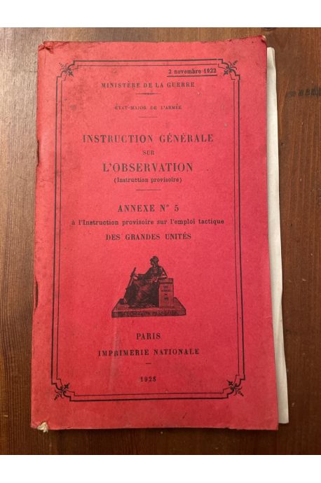 Instruction Générale sur l'Observation Annexe N°5