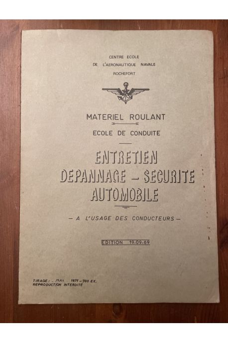 Matériel roulant, Ecole de conduite, Entretien, Dépannage, Sécurité automobile