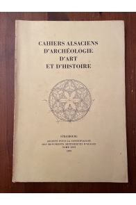 Cahiers alsaciens d'archéologie d'art et d'histoire Tome XXII