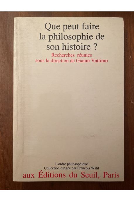 Que peut faire la philosophie de son histoire ?