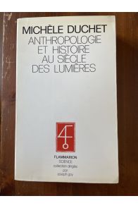 Anthropologie et histoire au siècle des lumières