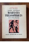 Manifestes philosophiques. Textes choisis (1839-1845)