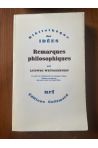 Remarques philosophiques