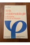 De la problématologie - philosophie, science et langage