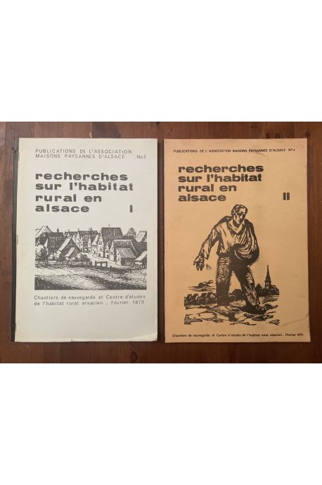 Recherches sur l'habitat rural en Alsace, (2 volumes)