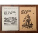 Recherches sur l'habitat rural en Alsace, (2 volumes)