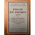 Essais et poèmes 1931