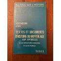 Textes et documents d'histoire du Moyen âge Tome 2 : Les Structures agraires et la vie rurale