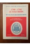 1790-1792, le Haut-Rhin, Révolution des institutions, Naissance d'un département