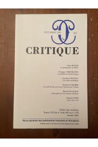 Critique N°655 Décembre 2001