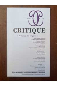 Critique N°779 Avril 2012, Présence des empires