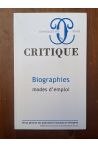 Critique N°781-782 Juin-Juillet 2012, Biographies modes d'emploi