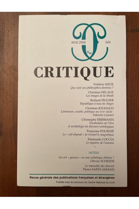 Critique N°684 Mai 2004