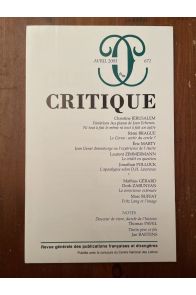 Critique N°671 Avril 2003