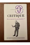 Critique N°800-801, Où est passée la psychanalyse ?